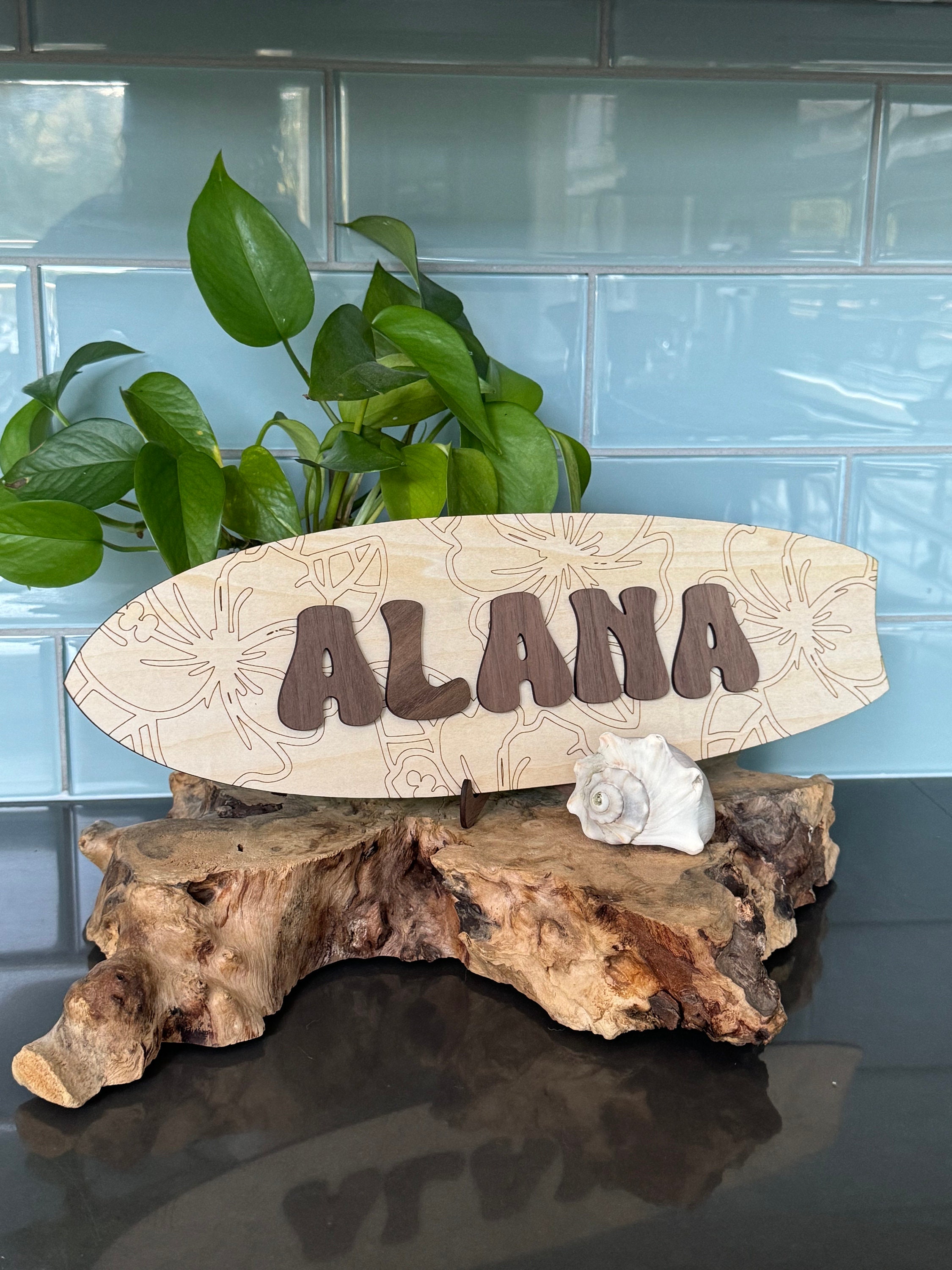 Surfboard Name Sign / Ocean Birth Announcement / Beach Name Sign ...