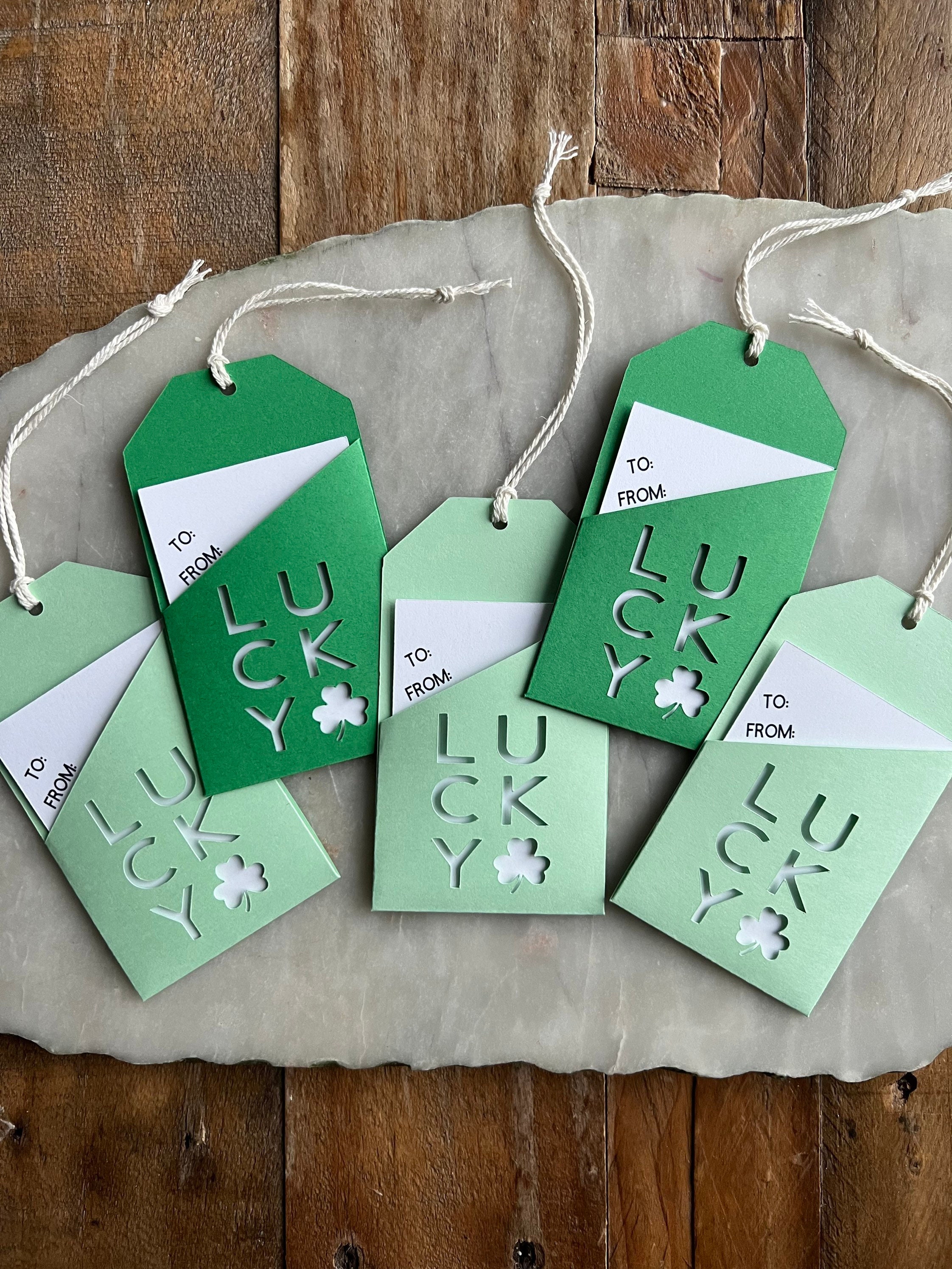 St. Patrick's Day Gift Card Holders / Shamrock Gift Tag / Lucky Gift Card / Shamrock Gift Card Holder / St. Patrick's Day Gift Tag / Irish