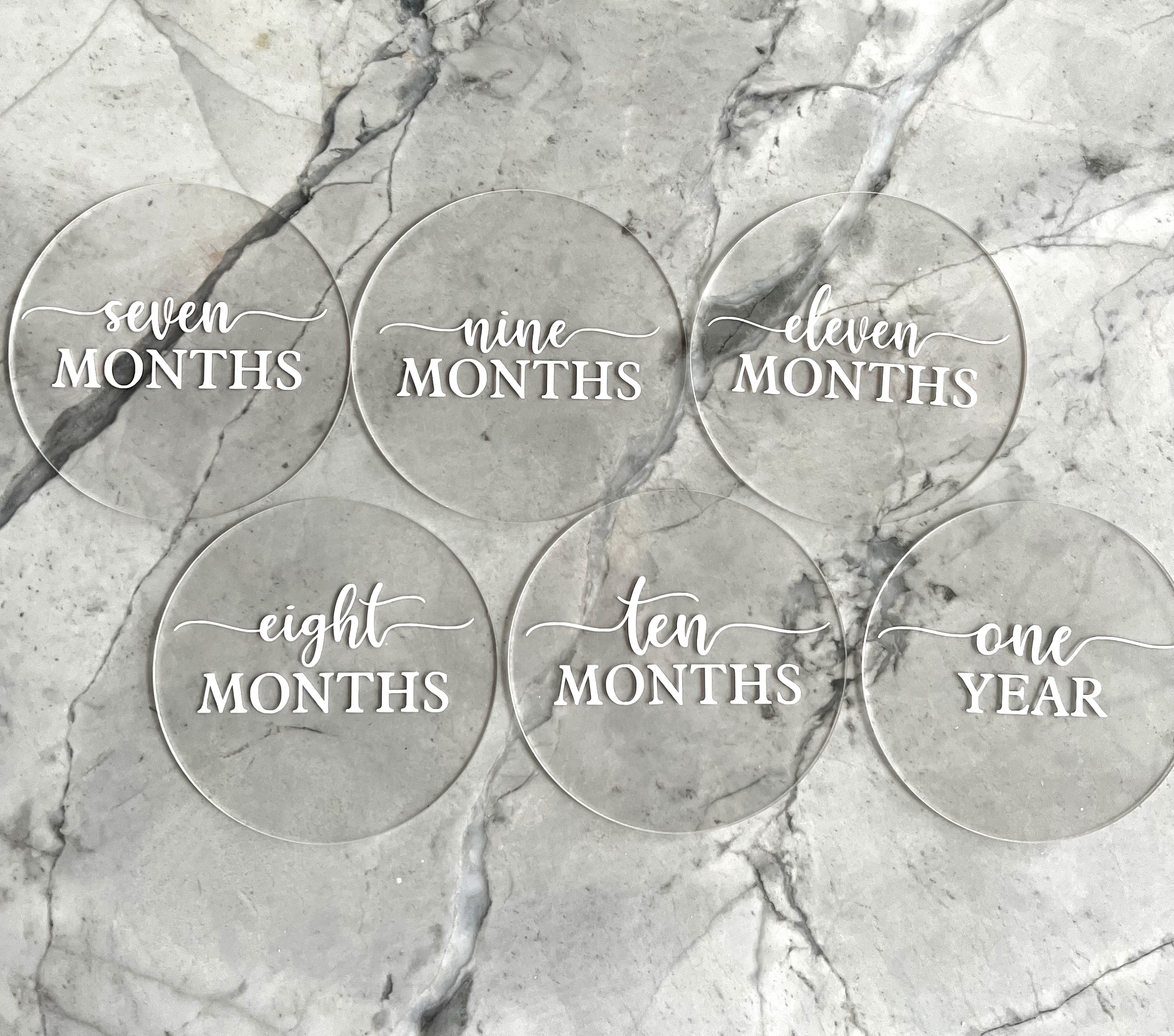 Acrylic Baby Milestone Markers / Monthly Milestone Markers / Baby ...