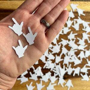 ASL Confetti / Sign Language Confetti / ASL I Love You / Sign Language ...