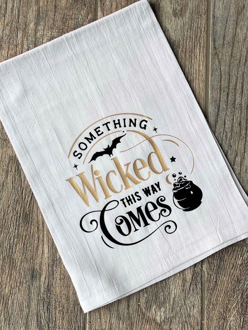 Something Wicked This Way Comes Tea Towel / Shakespeare Macbeth Tea ...