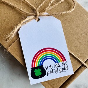 St. Patrick’s Day Gift Tags / Pot of Gold Rainbow Gifting Tags / St. Paddy’s Day Classroom Gift Tag