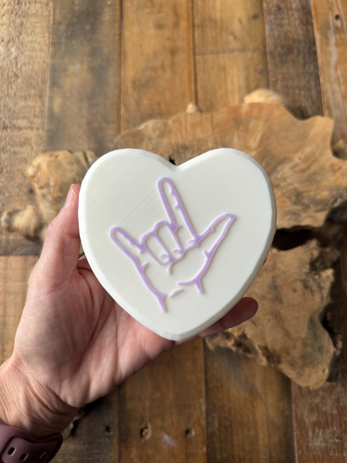 Sign Language I Love You Heart Box / ASL ILY Box / Sign Language ...