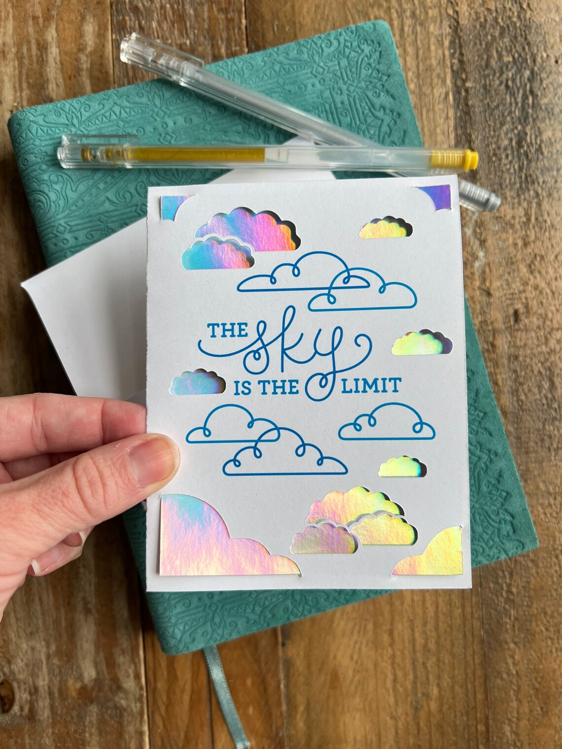 The Sky is the Limit Card / Graduation Card / Achievement Card ...