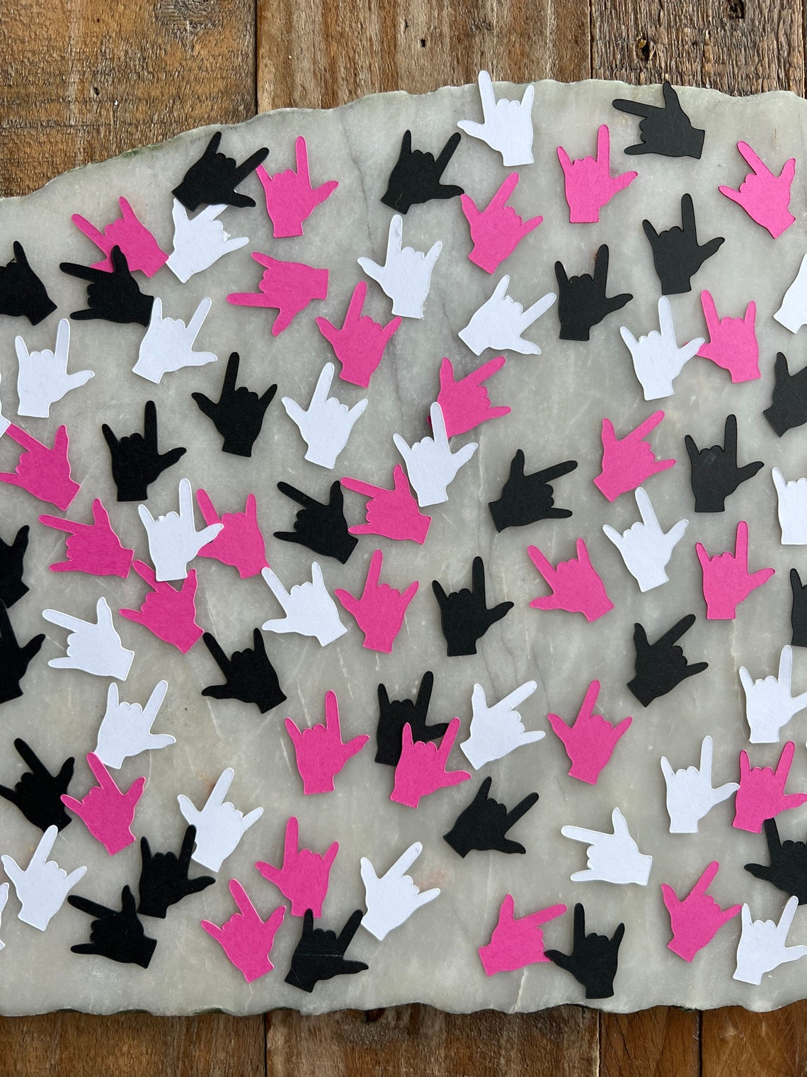 ASL Confetti / Sign Language Confetti / ASL I Love You / Sign Language ...
