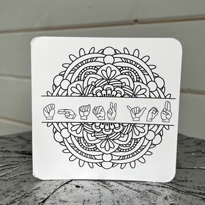 ASL Thank You Card / Sign Language Greeting Card / Sign Language Card ...