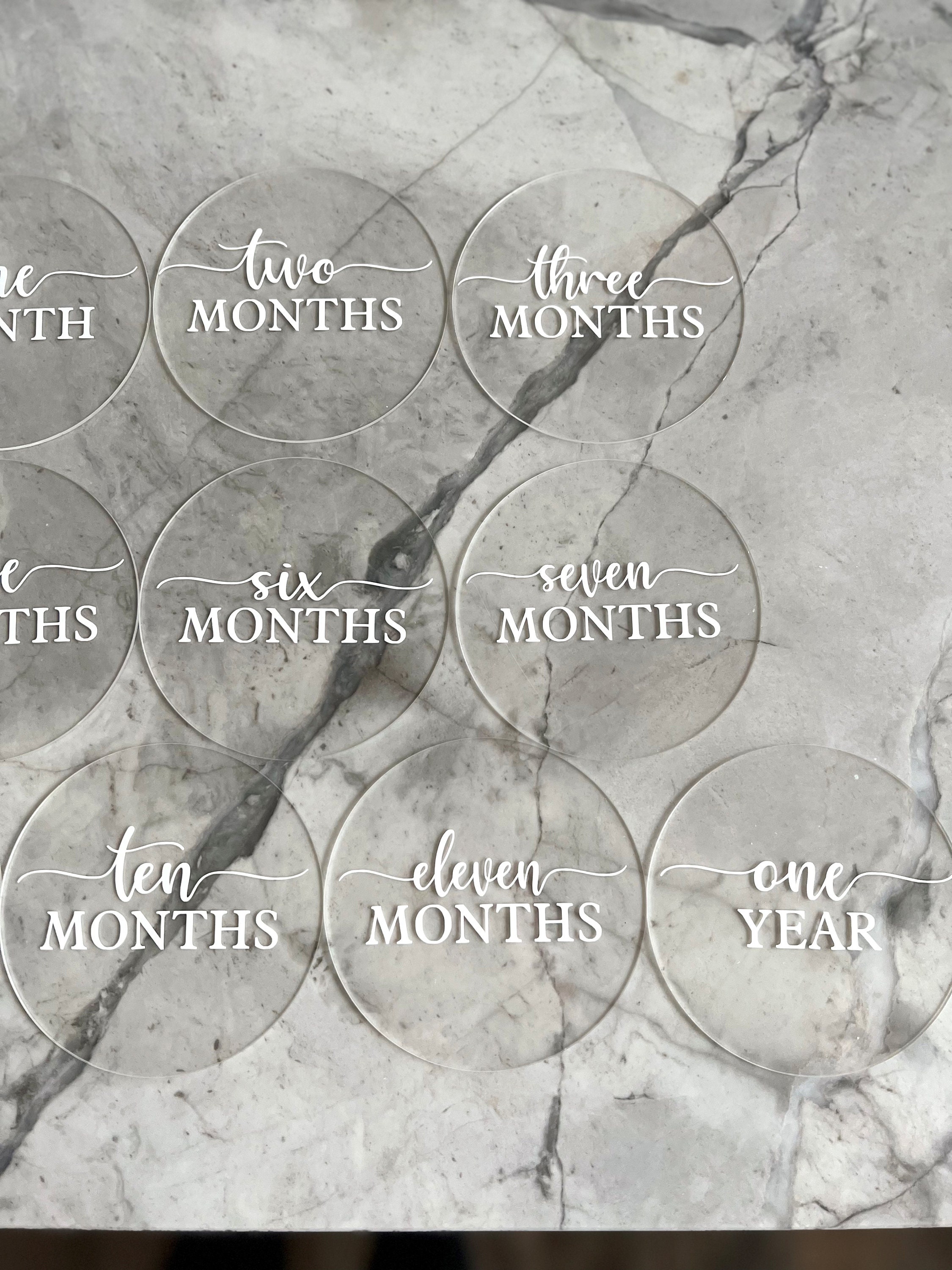 Acrylic Baby Milestone Markers / Monthly Milestone Markers / Baby ...