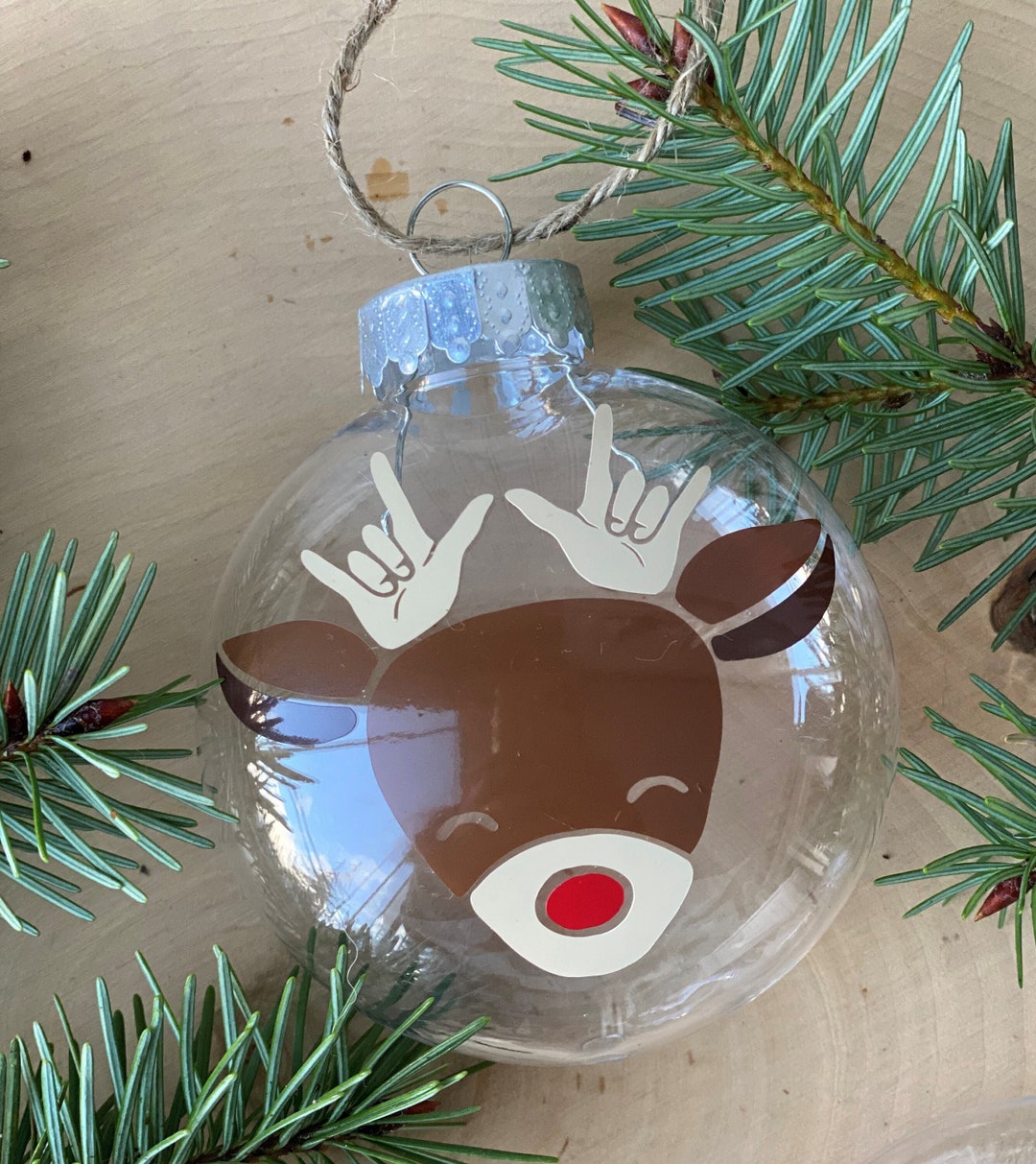 ASL Ornament / Personalized American Sign Language Ornament / ASL