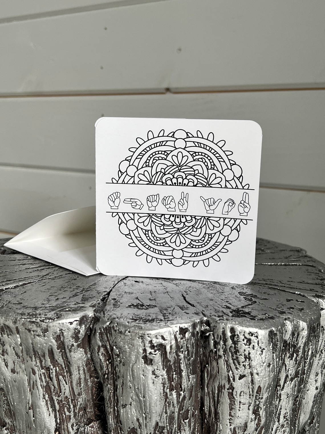 ASL Thank You Card / Sign Language Greeting Card / Sign Etsy