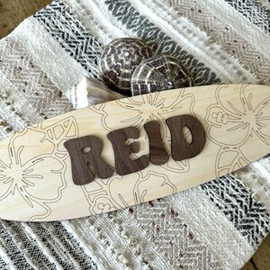 Surfboard Name Sign / Ocean Birth Announcement / Beach Name Sign ...