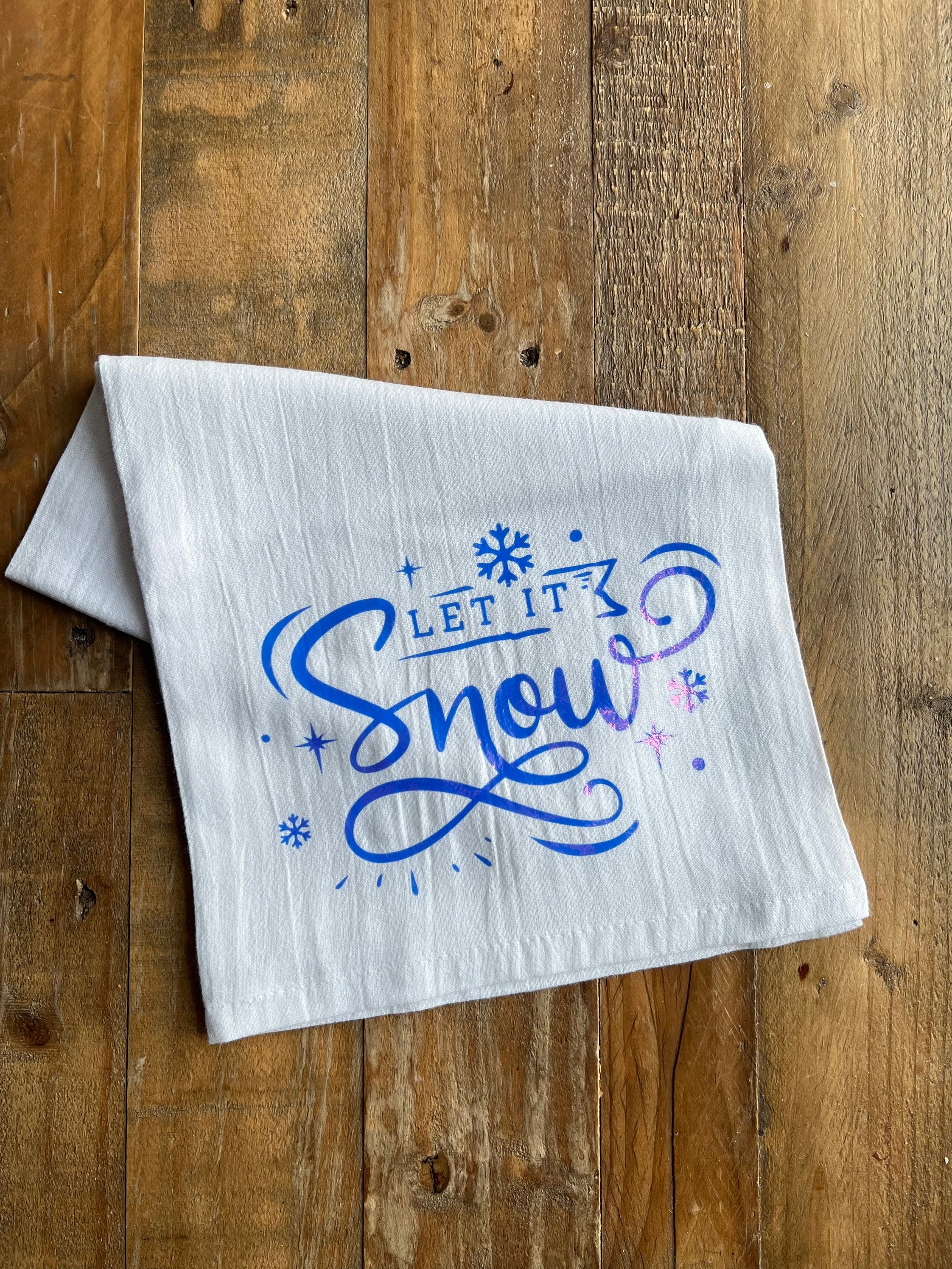 Decorative Towel Let It Snow Set/2 Kitchen - Set Of Two Dish