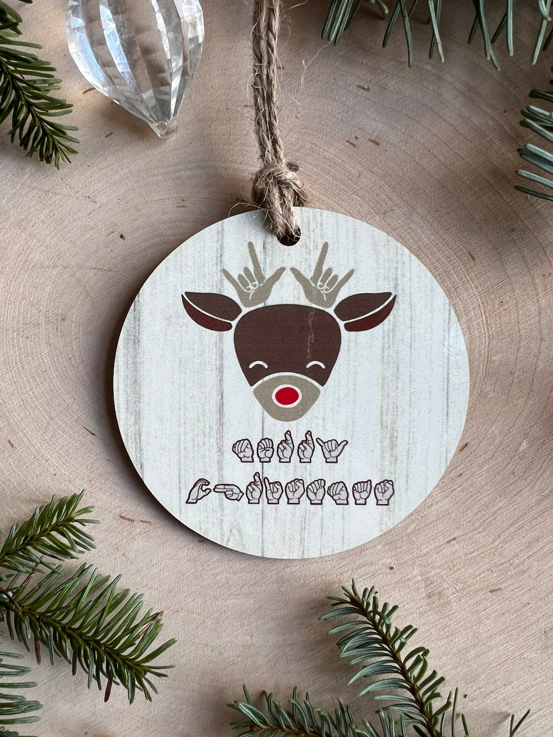 ASL Ornament / Personalized American Sign Language Ornament / ASL