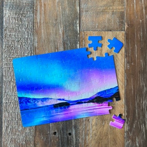 Northern Lights Puzzle / Polar Lights Jigsaw Puzzle / Alaska Gift / Aurora Borealis Gift
