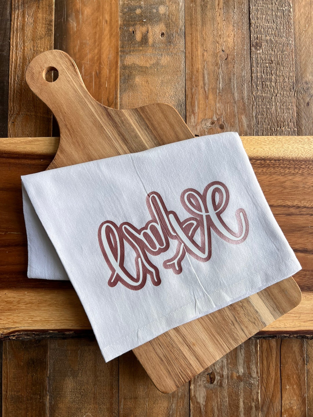 ASL Love Tea Towel / American Sign Language Gift / Sign Etsy