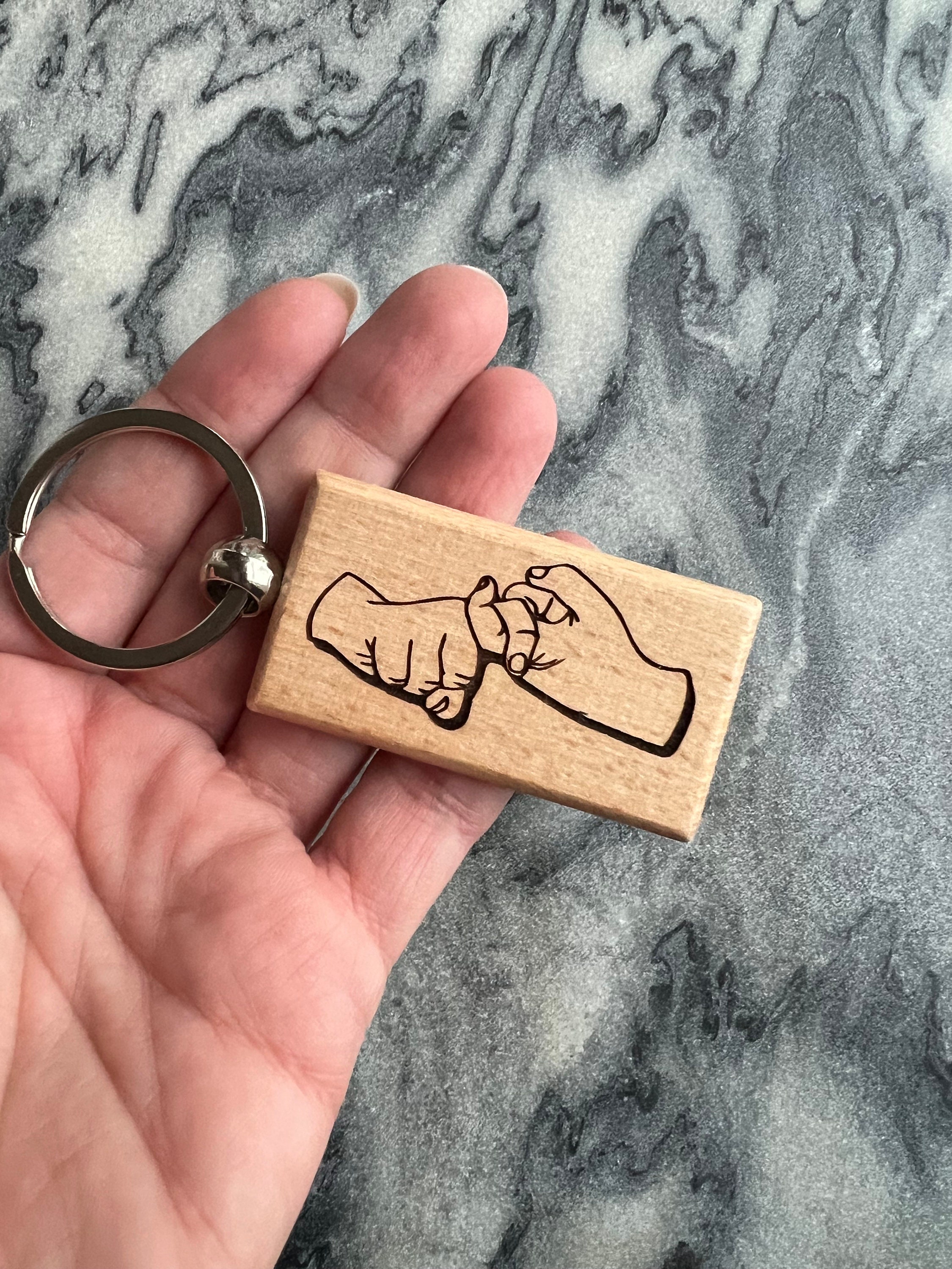 ASL Friend Keychain / Sign Language Gift for Friend / Sign Language Key ...