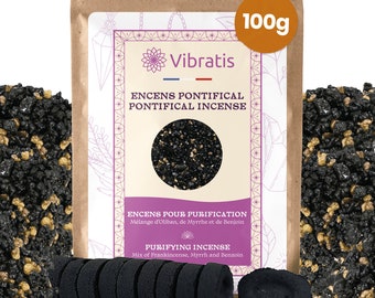 Encens Pontifical En Grains 100G + 1 Rouleau De Charbon Pour Encens (10 Charbons)