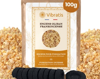 Incienso Olibanum En Granos 100G + 1 Rollo De Carbones Para Incienso (10 Carbones)