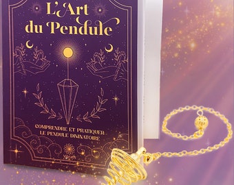 The Art of the Pendulum: Dowsing Pendulum Book with Golden Spiral Divinatory Pendulum - Initiation Guide to Pendulum Practice