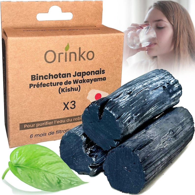 Japanese Binchotan Activated Carbon x3 from Wakayama Kishu image 1