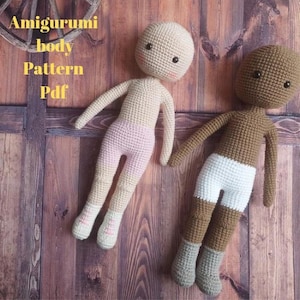 Crochet doll base pattern, Amigurumi doll body pattern, Personalized amigurumi doll pattern, Crochet doll Small pattern