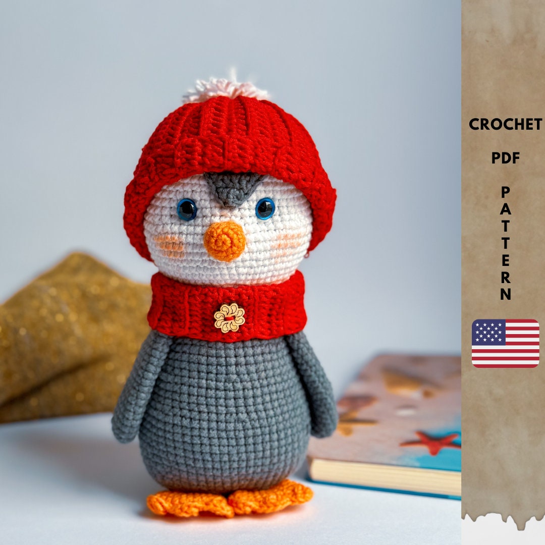 Crochet Penguin English Pattern, Easy Amigurumi Animal Patterns - Etsy