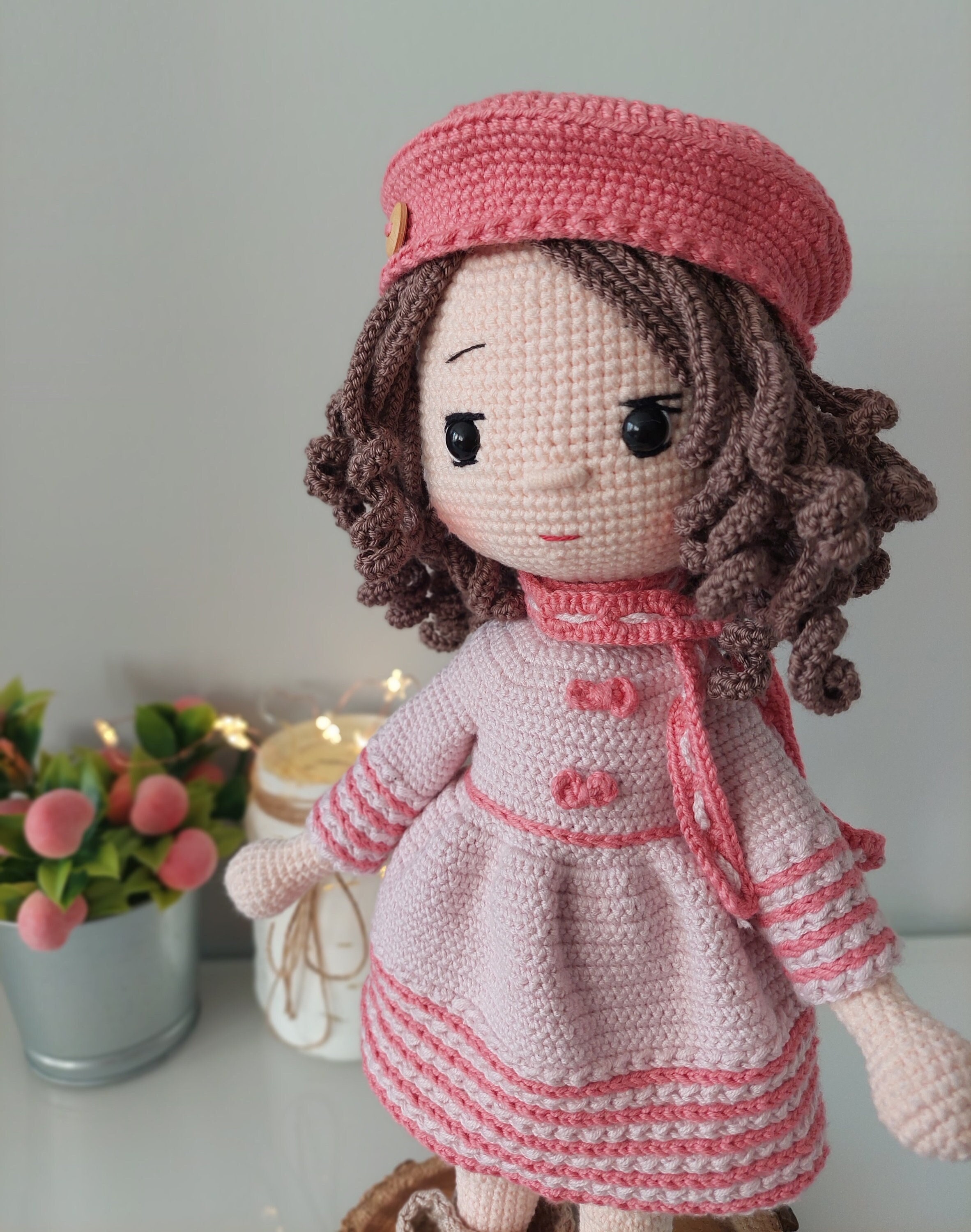 Poupée en peluche faite à la main, poupée au Crochet pour les