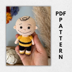Crochet Charlie Brown Pattern, Amigurumi Charlie brown pattern