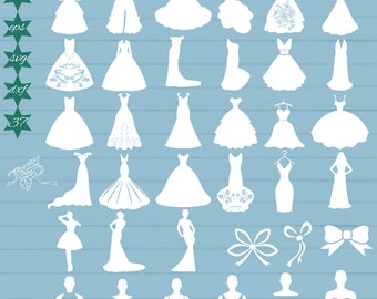 Download Dress Silhouette Dxf Etsy