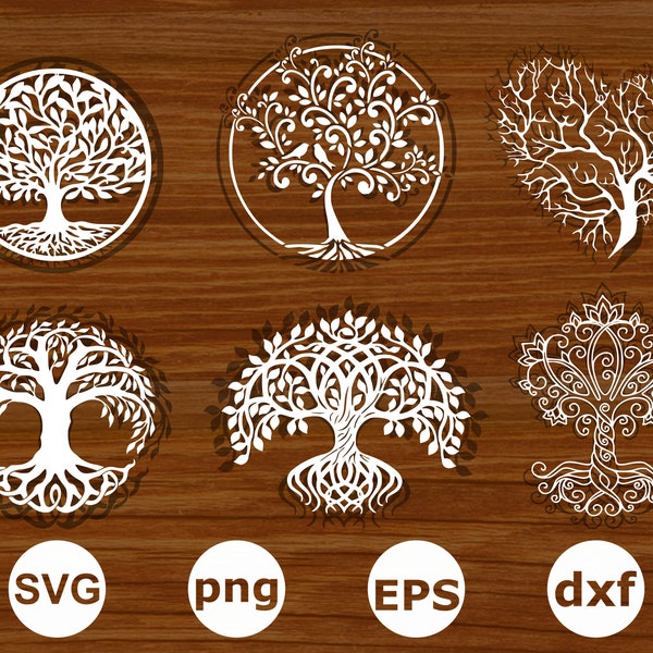 Tree of life svg . Hand-drawn-tree-life svg . Tree of life Clipart, Tree of life Svg cut files for Cricut, Celtic tree of life svg,