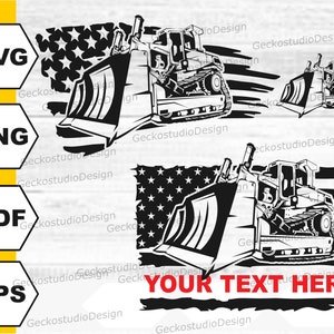 Heavy Bulldozer svg. Construction svg. Heavy Equipment svg. Construction Equipment svg. Bulldozer png. Dozer svg. American Flag svg.