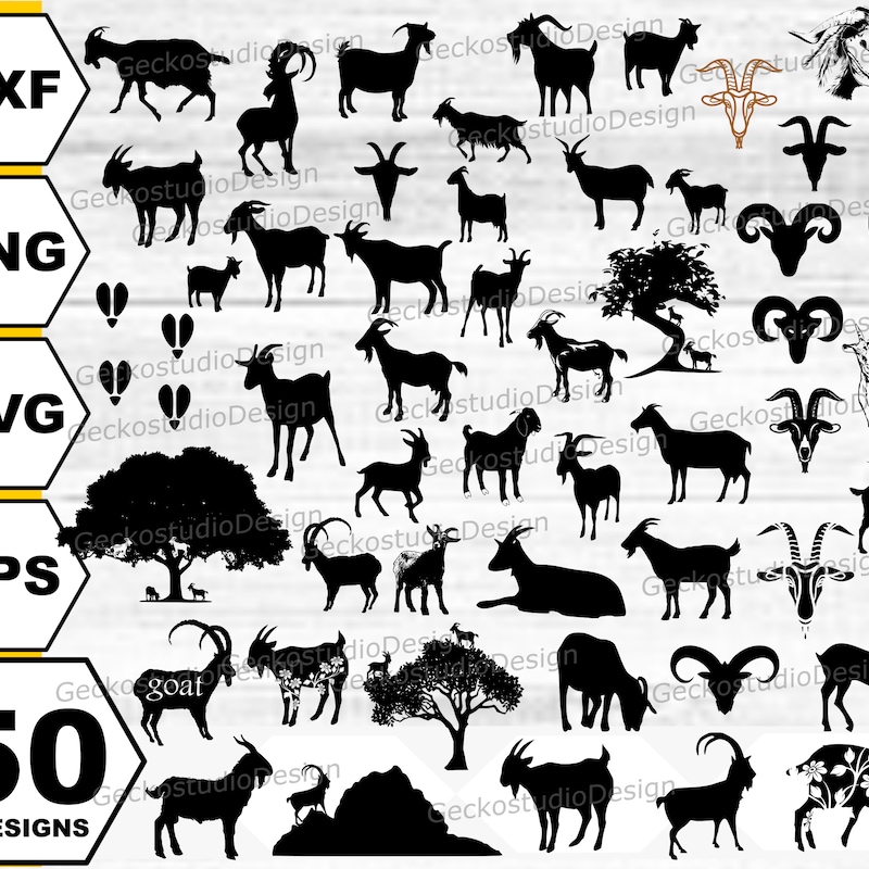 Vector Show Goat Show Goat Silhouette Svg - Etsy