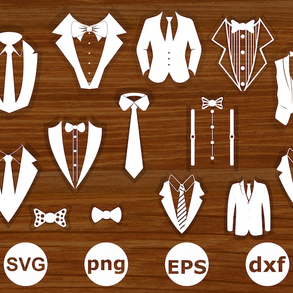 Tuxedo svg. Tuxedo With Bow cut files. White Tie svg. Suit And Bow svg. Wedding Dress And tuxedo svg. Tuxedo silhouette cut files . PNG