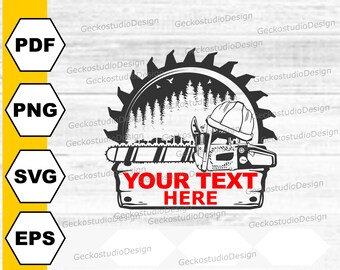 Kettensäge Holzsäge Svg. Kettensäge Monogramm svg. Holzschnitt svg. Waldsvg. Kettensäge png. Holzfäller svg. Holzschlagsvg. Digitaler Download.