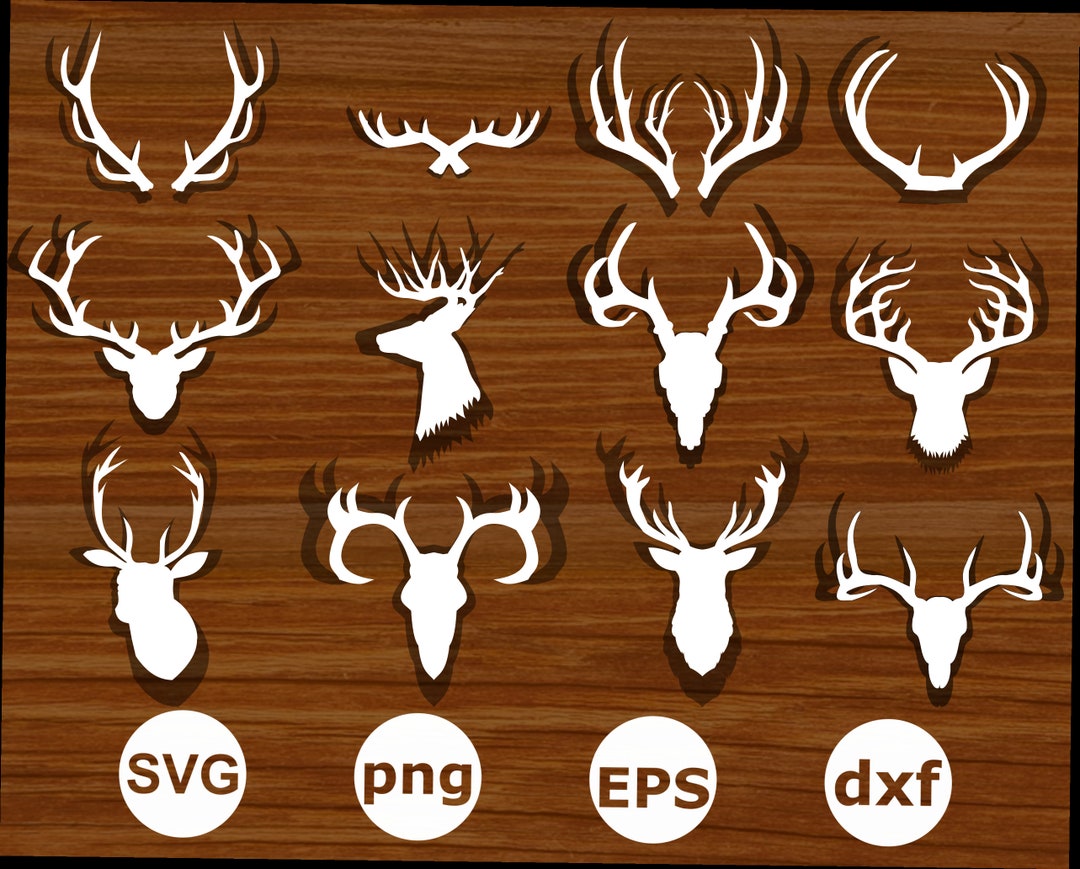 Deer Head SVG, Deer Head Silhouette, Deer Head Clipart, Deer Svg , Deer