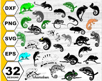 Chameleon svg . Chameleon silhouette . Chameleon vector . Chameleon cut files . Lizard svg . Lizard silhouette . Chameleon Zentangle svg