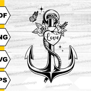 Floral Anchor svg. Nautical svg. Ocean svg. Anchor png. Anchor cut file. Marine svg. Flowers svg. Anchor Shirt svg. Boating svg. Sailor svg.