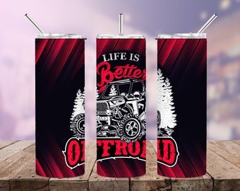 Offroad 20 oz Skinny Tumbler png. Atv Tumbler Wrap. Sublimation Tumblers. Offroad Tumbler png. Sublimation Design.