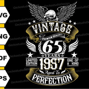 65 th Birthday svg. Vintage 1957 svg. 65 Birthday Shirt svg. 65 th Birthday Shirt. Vintage 1957 png. 50 Th svg. 65 Th Birthday Gift.