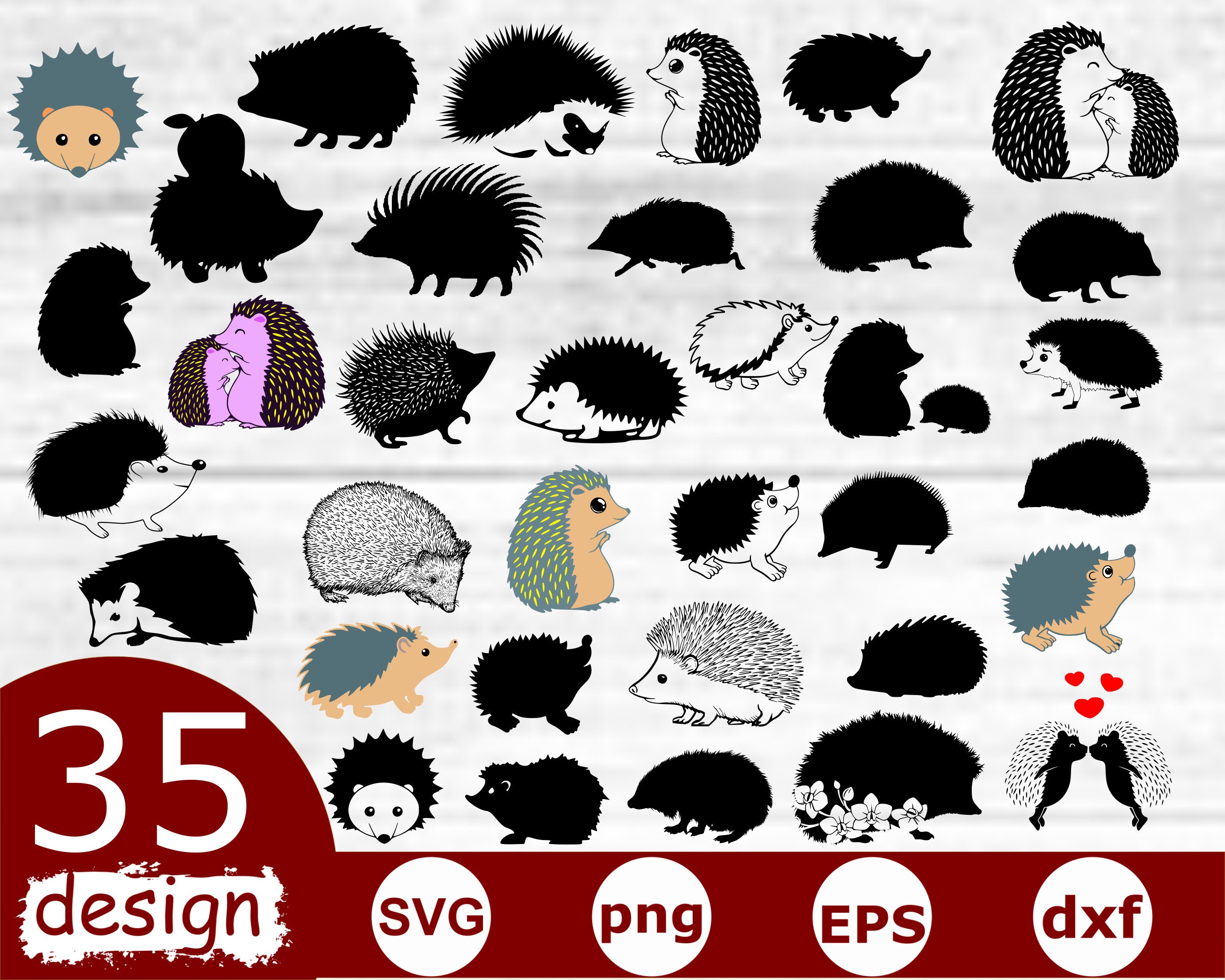 Igel svg. Igel Silhouette. Igel Clipart. Igel Vektor. Igel | Etsy