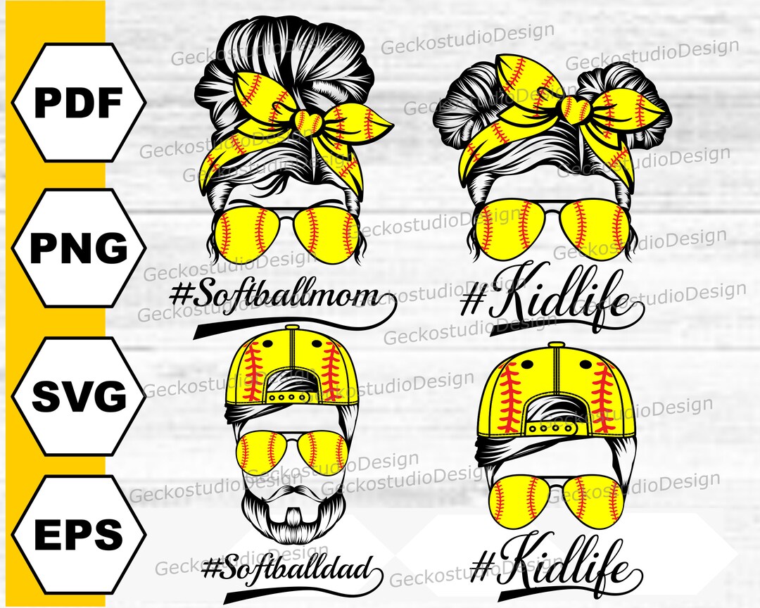 Fam Softball Svg. Softball Mom Svg. Softball Life Svg. Softball Dad Svg