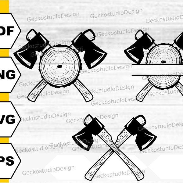 Lumberjack svg . Lumberjack silhouette . Lumberjack monogram . Axe svg . Axe monogram frame . Axe silhouette . Lumberjack logo. Axe cut file