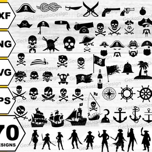 Pirate svg .Pirate vector .Pirate svg bundle .Pirate clipart .Anchor pirate svg. pirate vector.ship svg. pirate silhouette . Pirate cut file