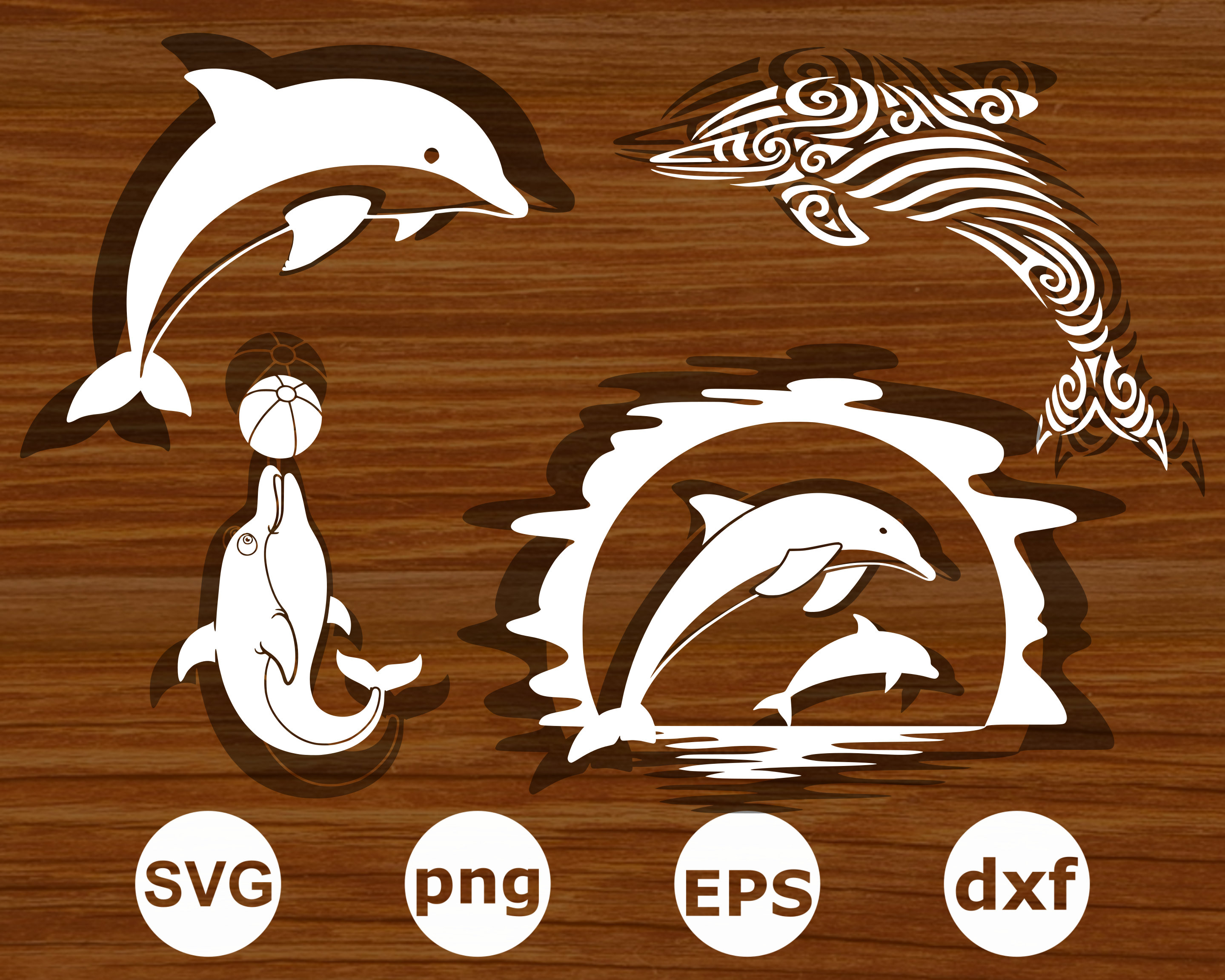 Dolphin svg . Dolphin silhouette . Dolphin cut files . Dolphin | Etsy