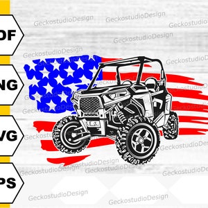 Amerikansk atv-svg. Sida vid sida-svg. Atv png. Utv-svg. Atv-körning svg. Terrängsvg. Fyrhjulingssvg. Amerikansk flagga svg. Atv-vektor. Atv-tröja svg. bild 3