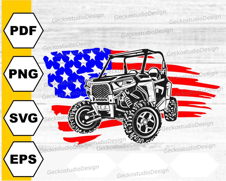 Amerikansk atv-svg. Sida vid sida-svg. Atv png. Utv-svg. Atv-körning svg. Terrängsvg. Fyrhjulingssvg. Amerikansk flagga svg. Atv-vektor. Atv-tröja svg. bild 3