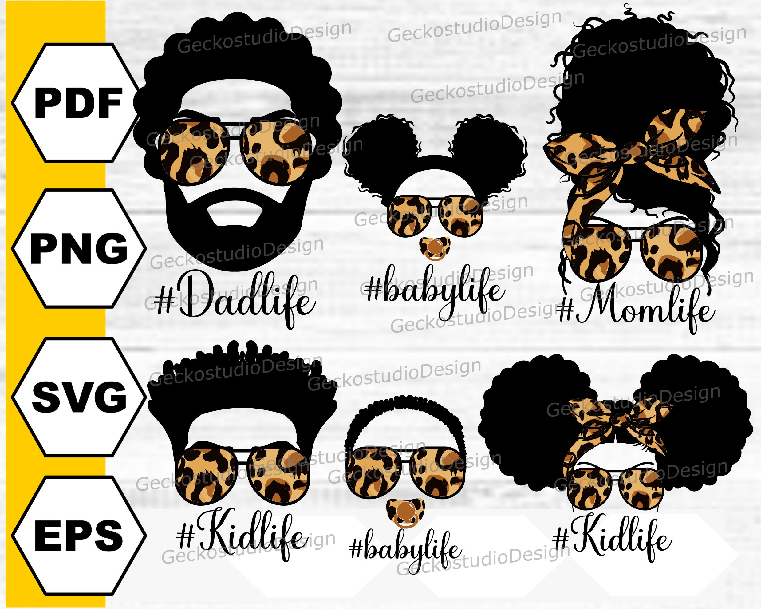 Afro Family Life Svg . Afro Momlife Svg, Afro Messy Bun Svg