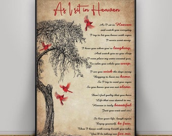 As I Sit In Heaven Etsy