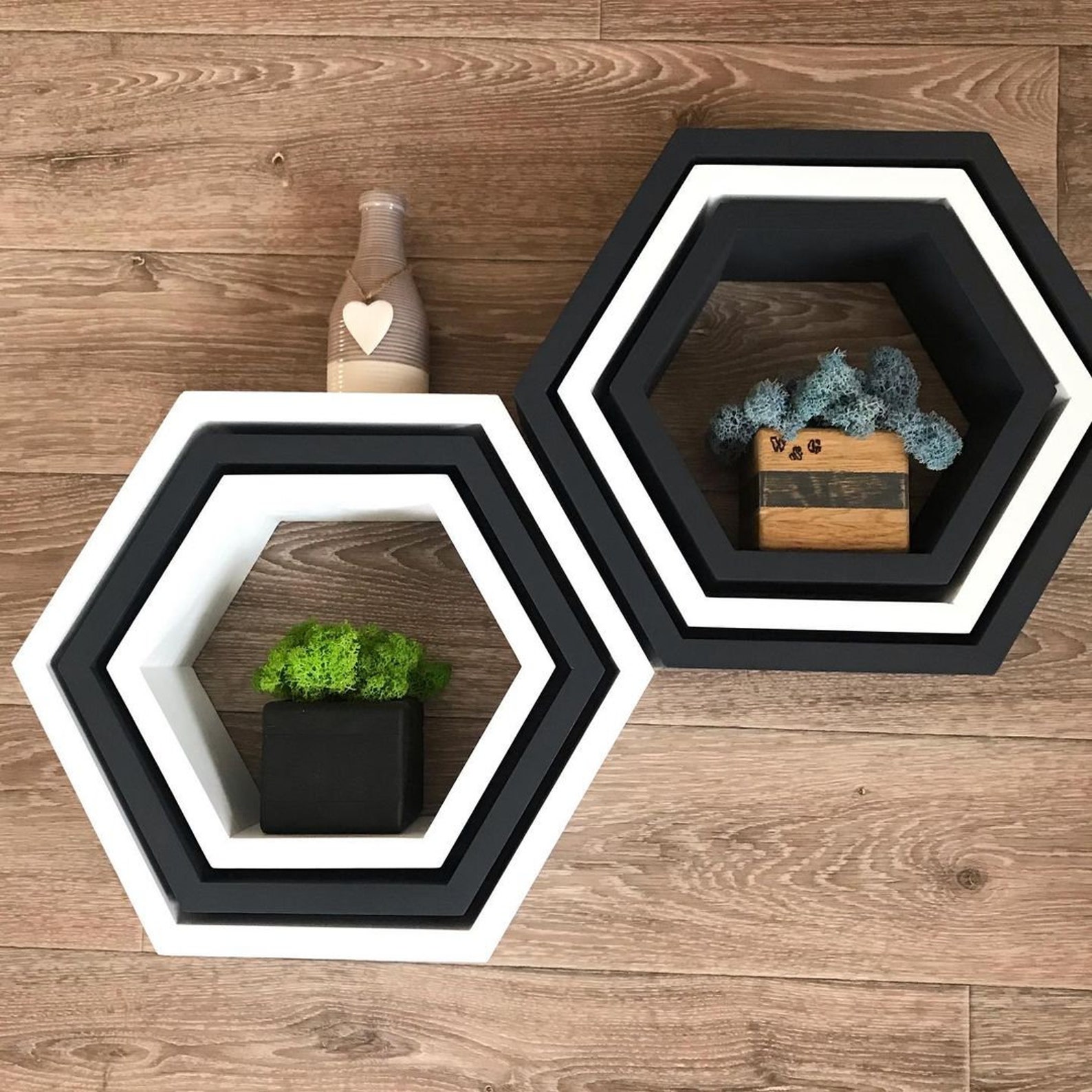 Wall Shelves Set of 3 Shelves Fathers Etsy