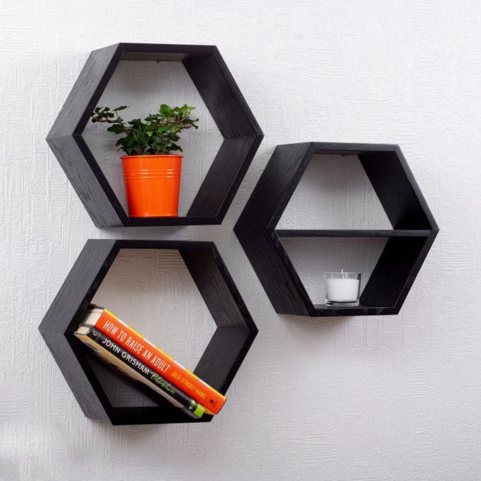 Wood Geometric Shelf Floating Shelf Wall Shelves Etsy
