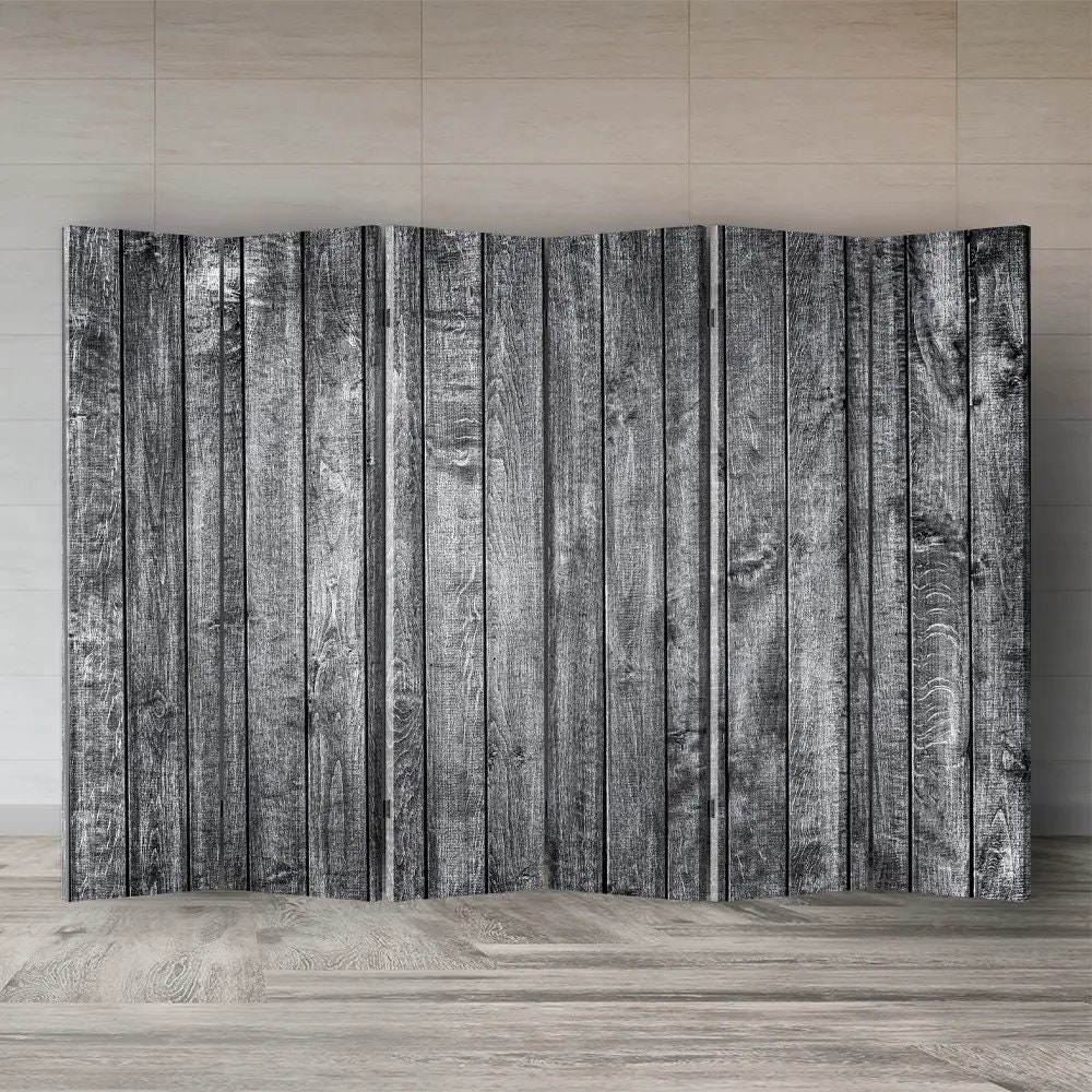 Panels Hinged Wood Screen Wood Slat Room Divider Wooden Etsy